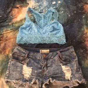 Short and bralette set